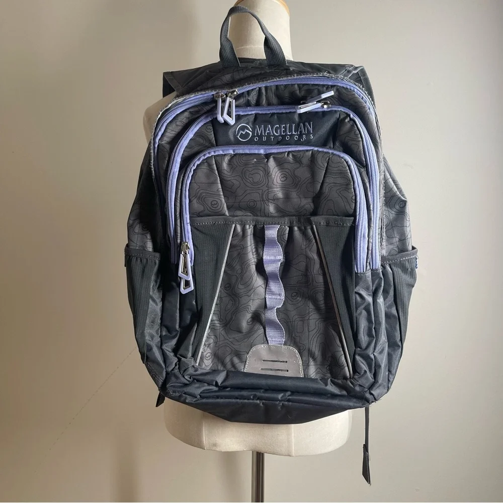 Magellan Outdoors Grey Backpack Multi-Pocket